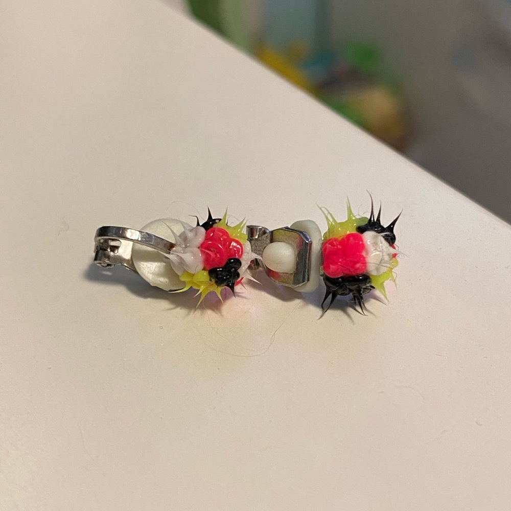 Cute Spike-Ball Clip ons Earrings